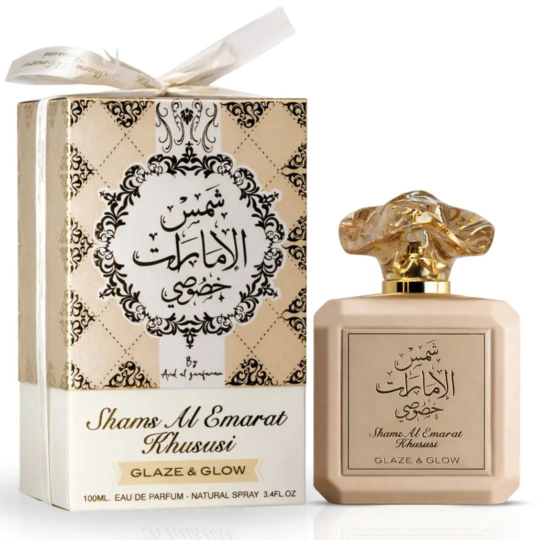Ard Al Zaafaran Shams Al Emarat Khususi Glaze & Glow EDP 100ml - vanilla caramel women's fragrance
