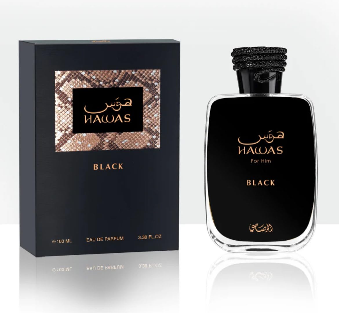 RASASI HAWAS BLACK EAU DE PARFUM - 3.4 FL OZ