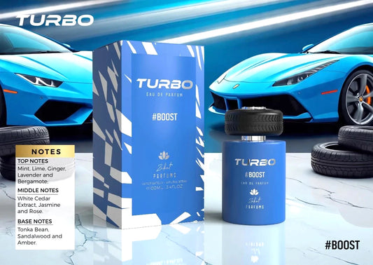 TURBO BOOST MEN EDP  by ZAKAT- 3.4 FL OZ