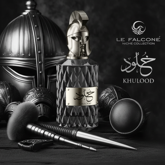  Le Falcone Khulood Men Eau de Parfum 3.4 fl oz - gourmand oriental men's fragrance bottle, vanilla oud scent, made in Dubai UAE