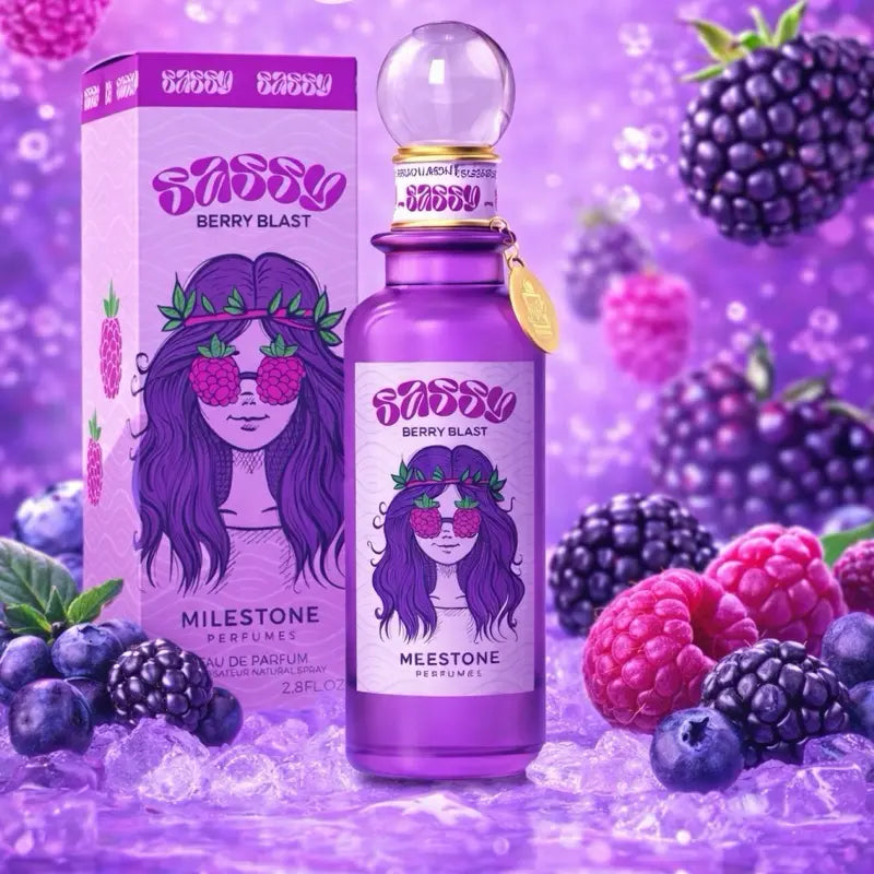 Sassy Berry Blast by Milestone Perfumes Eau de Parfum 2.8 fl oz - Fruity floral women's fragrance with blackberry, strawberry, jasmine, vanilla and sandalwood