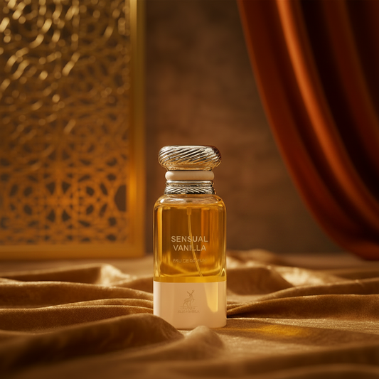 Maison Alhambra Sensual Vanilla Eau de Parfum 2.8 fl oz - warm creamy vanilla unisex fragrance bottle, UAE perfume